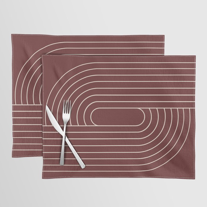 Oval Lines Abstract X Placemat Gallery Image 1