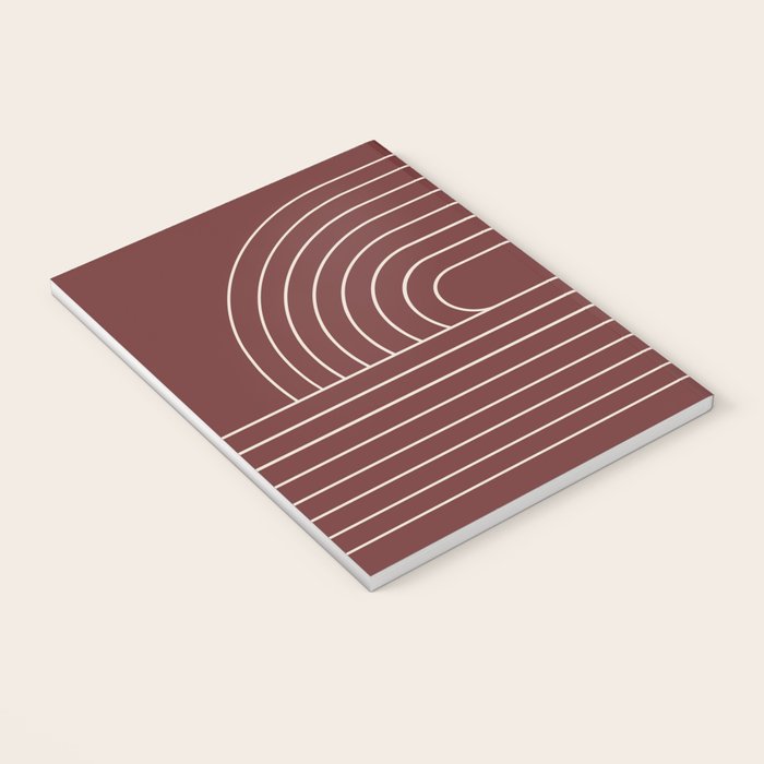 Oval Lines Abstract X Notebook Gallery Image 3