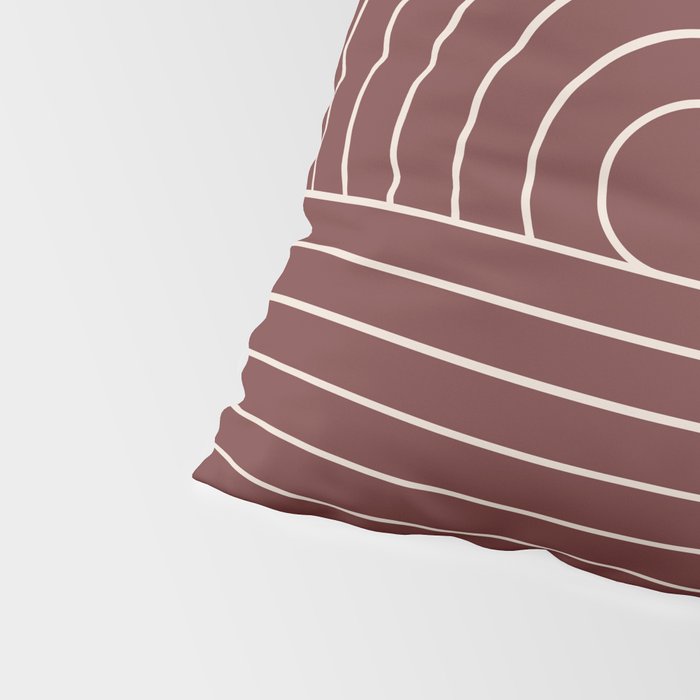 Oval Lines Abstract X Pillow Sham Gallery Image 4