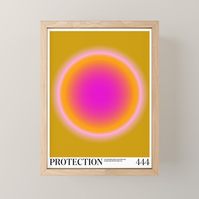 Gradient Angel Numbers: Protection Mini Art Print Gallery Image 1