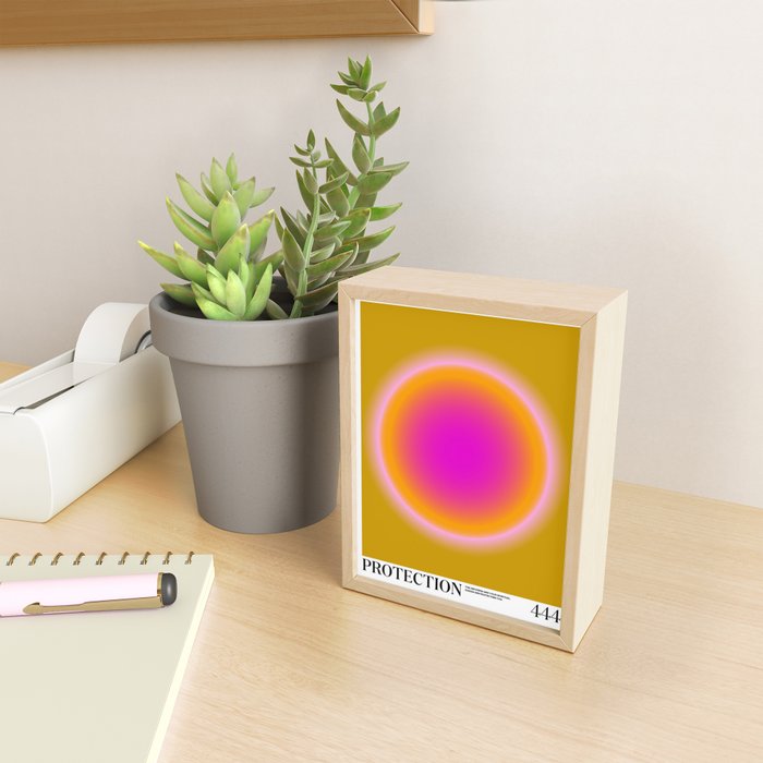 Gradient Angel Numbers: Protection Mini Art Print Gallery Image 2