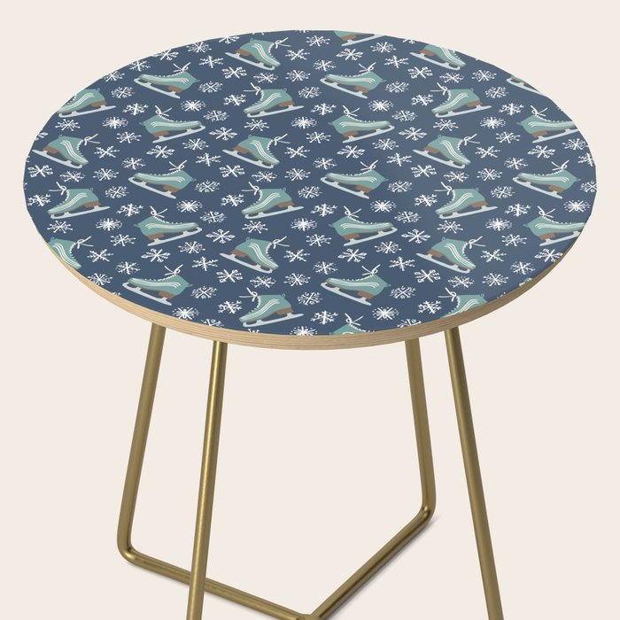 Snowy Ice Skates Side Table Gallery Image 2
