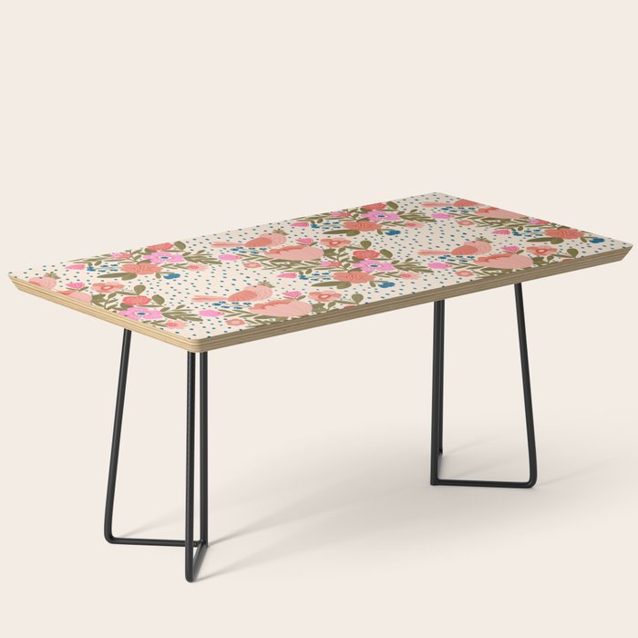 Folk Floral Bird  Coffee Table Gallery Image 1