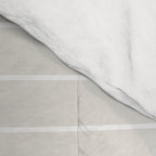 Minimal Arch II Natural Off White Modern Geometric Lines Comforter Gallery Image 4