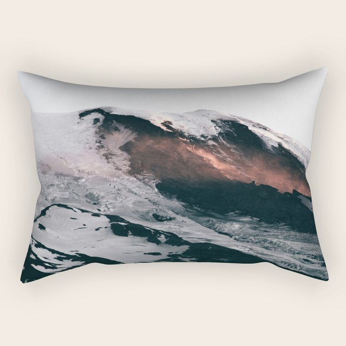 Mount Rainier III Rectangular Pillow Gallery Image 1