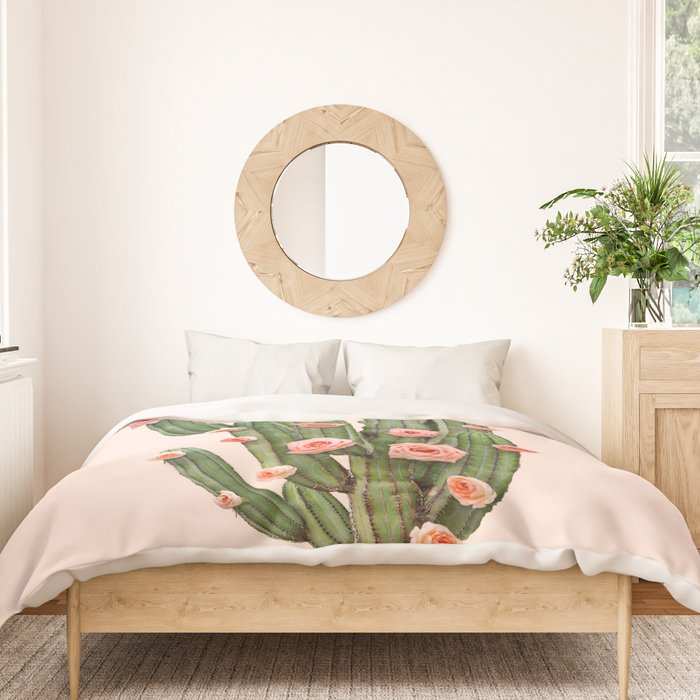 CACTUS AND ROSES Duvet Cover Gallery Image 3