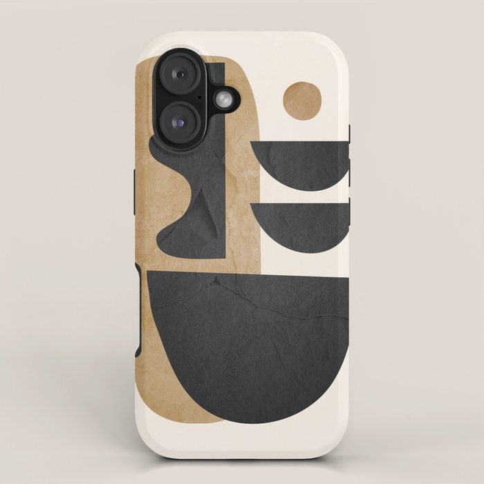 Modern Abstract Minimal Shapes 218 iPhone Case Gallery Image 1