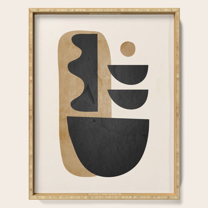 Modern Abstract Minimal Shapes 218 Serving Tray Gallery Image 1