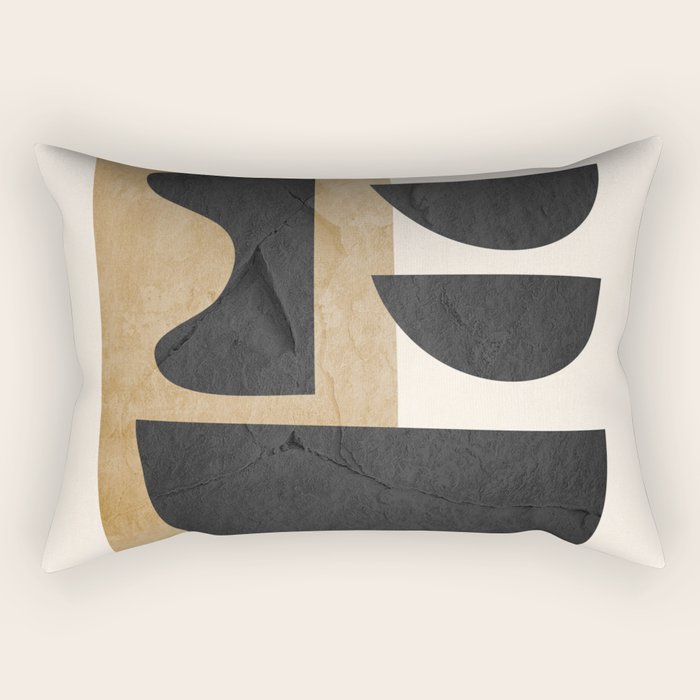 Modern Abstract Minimal Shapes 218 Rectangular Pillow Gallery Image 1