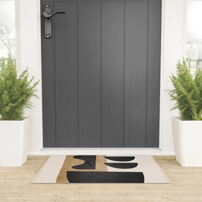 Modern Abstract Minimal Shapes 218 Welcome Mat Gallery Image 3