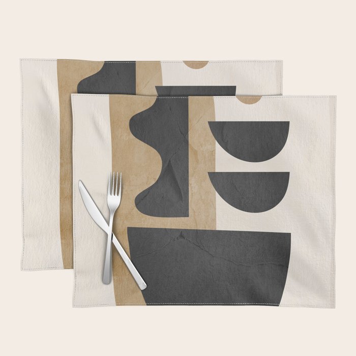 Modern Abstract Minimal Shapes 218 Placemat Gallery Image 1