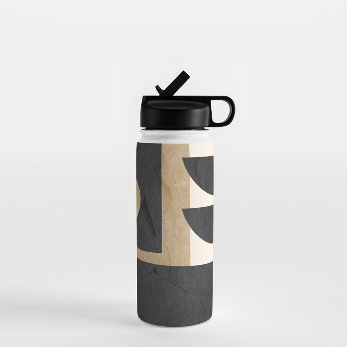Modern Abstract Minimal Shapes 218 Water Bottle Gallery Image 1