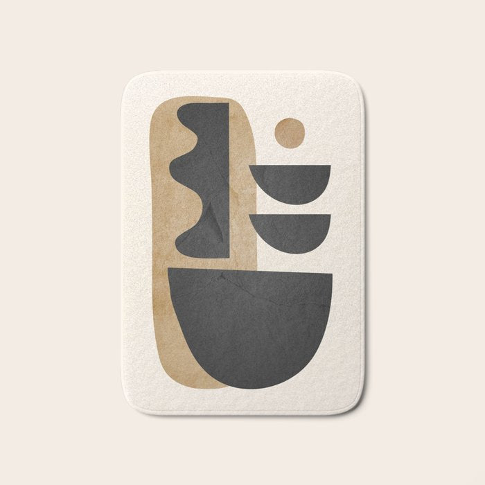 Modern Abstract Minimal Shapes 218 Bath Mat Gallery Image 1