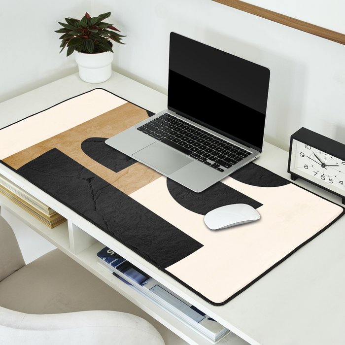 Modern Abstract Minimal Shapes 218 Desk Mat Gallery Image 2