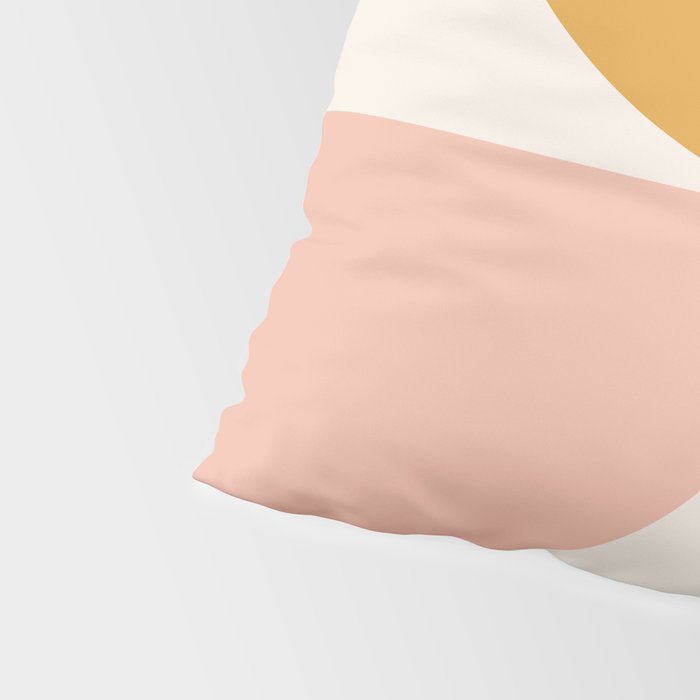 Bauhaus Mid Century Modern Geometric II Natural Pastel Pillow Sham Gallery Image 4