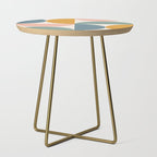 Bauhaus Mid Century Modern Geometric II Natural Pastel Side Table Gallery Image 1