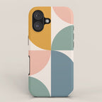 Bauhaus Mid Century Modern Geometric II Natural Pastel iPhone Case Gallery Image 1