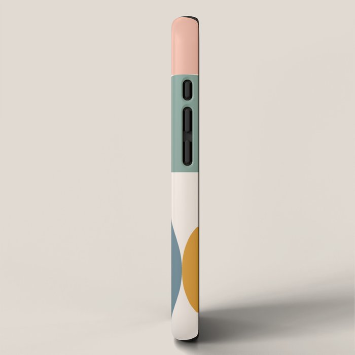 Bauhaus Mid Century Modern Geometric II Natural Pastel iPhone Case Gallery Image 2