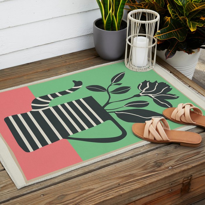 Teapot Garden 2 Outdoor Rug Gallery Image 2
