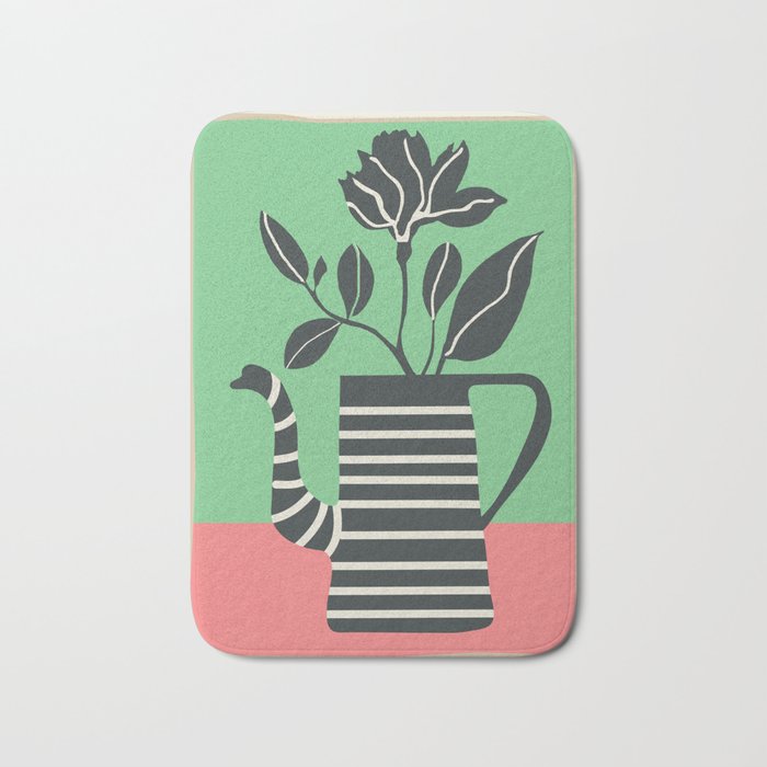 Teapot Garden 2 Bath Mat Gallery Image 1