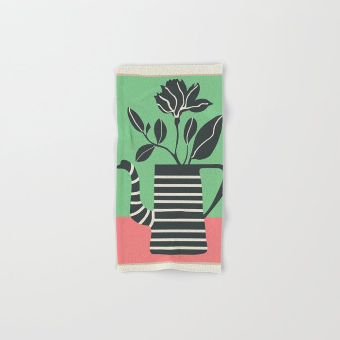 Teapot Garden 2 Bath Towel Gallery Image 1
