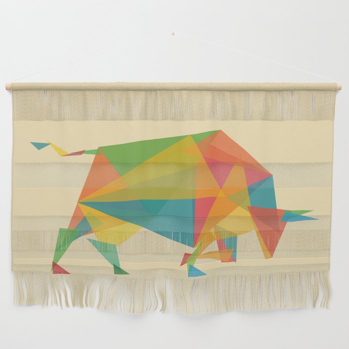 Fractal Geometric Bull Wall Hanging Gallery Image 1