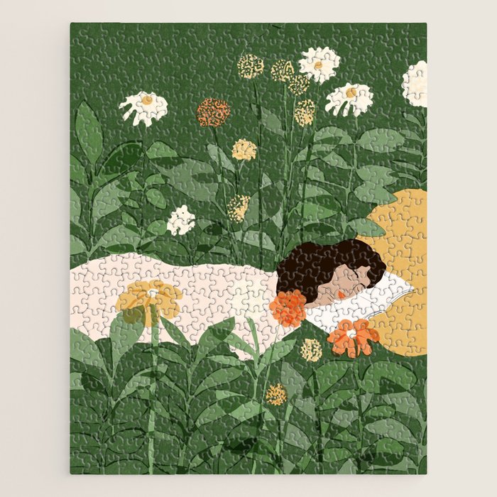 Sleeping on the books Jigsaw Puzzle Gallery Image 1