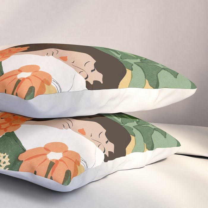 Sleeping on the books Pillow Sham Gallery Image 3