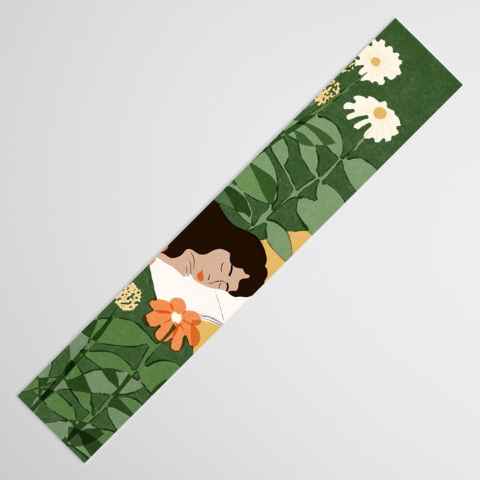 Sleeping on the books Table Runner Gallery Image 3