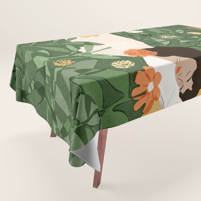 Sleeping on the books Tablecloth Gallery Image 1