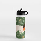 Sleeping on the books Water Bottle Gallery Image 1