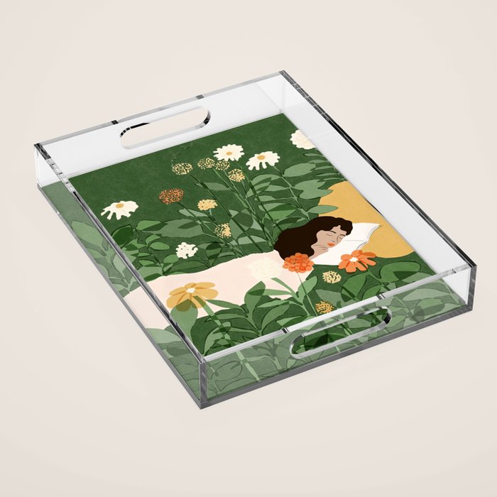 Sleeping on the books Acrylic Tray Gallery Image 1