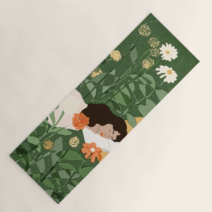 Sleeping on the books Yoga Mat Gallery Image 1