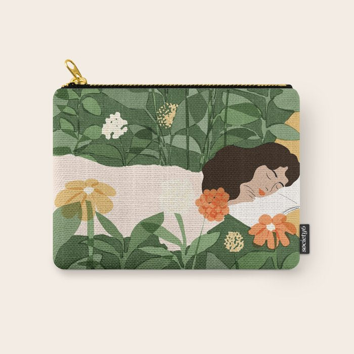 Sleeping on the books Carry All Pouch Gallery Image 1