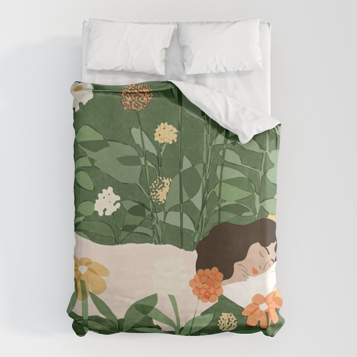 Sleeping on the books Duvet Cover Gallery Image 6