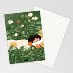 Sleeping on the books Stationery Card Gallery Image 2