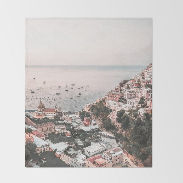 Italy Coast Amalfi Throw Blanket Gallery Image 2