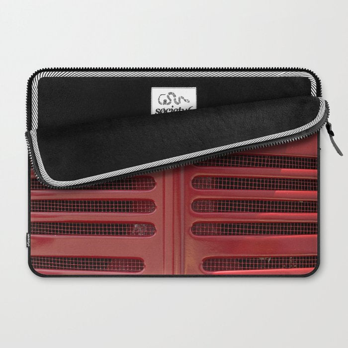 Vintage Farmall M Grill Antique Red Tractor Laptop Sleeve Gallery Image 2