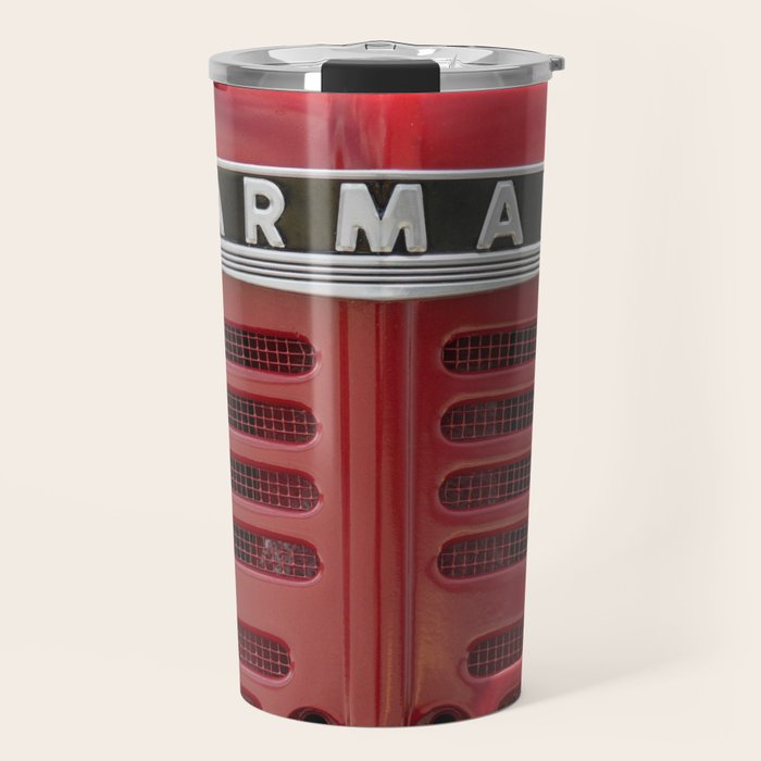 Vintage Farmall M Grill Antique Red Tractor Travel Mug Gallery Image 1