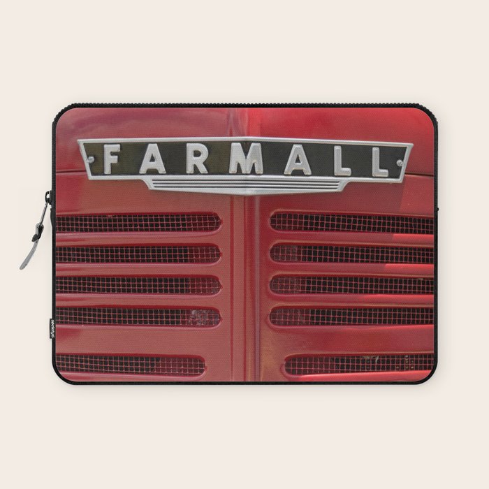 Vintage Farmall M Grill Antique Red Tractor Laptop Sleeve Gallery Image 1