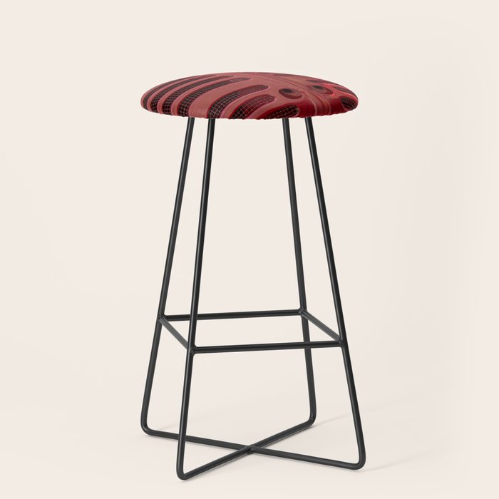 Vintage Farmall M Grill Antique Red Tractor Stool Gallery Image 1