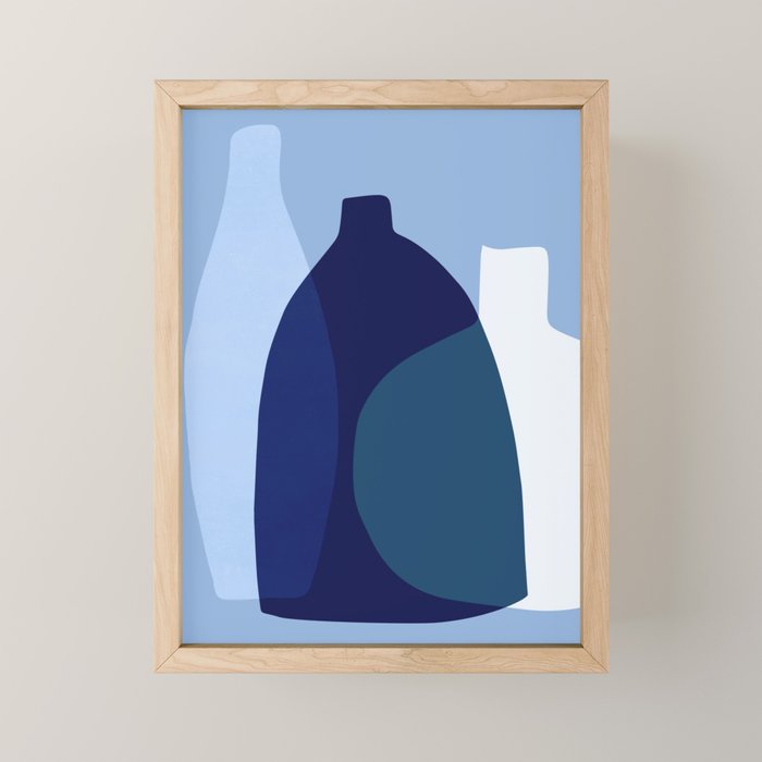 Glass vases II Mini Art Print Gallery Image 1