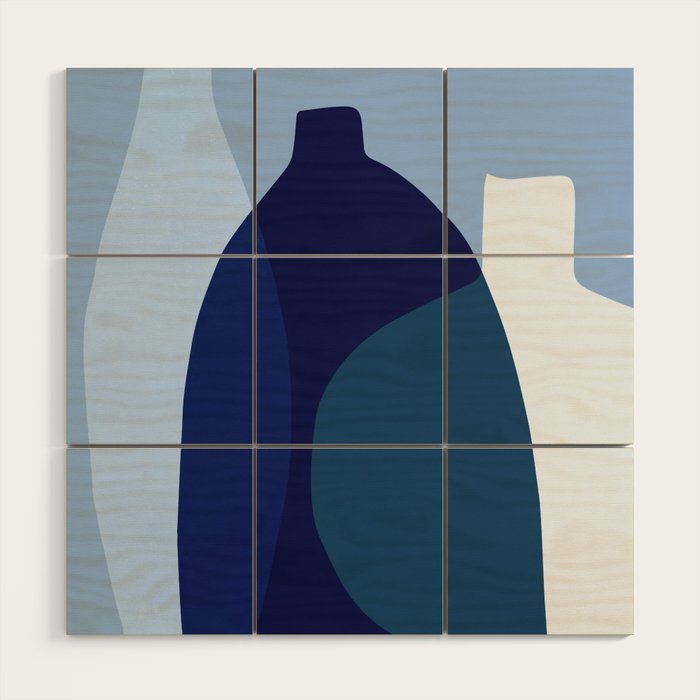 Glass vases II Wood Wall Art Gallery Image 1