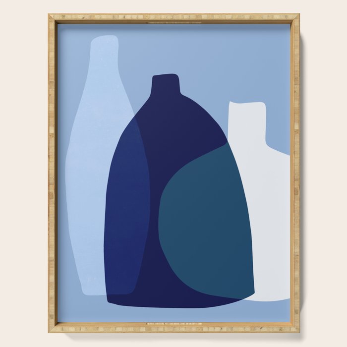 Glass vases II Serving Tray Gallery Image 1