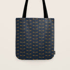 Dragonfly Pattern II Dark Blue Tote Bag Gallery Image 1
