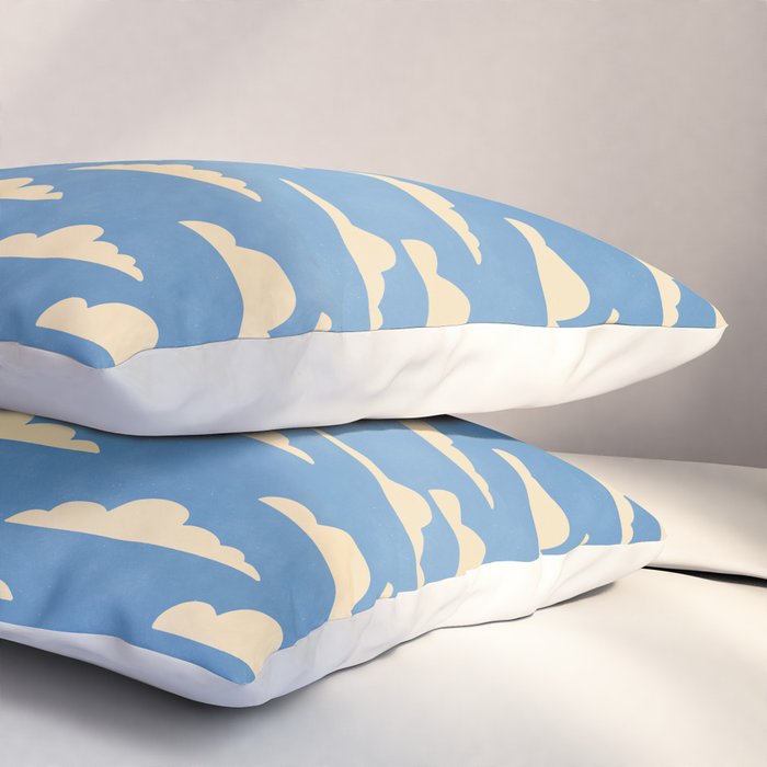 cartoony clouds Pillow Sham Gallery Image 3