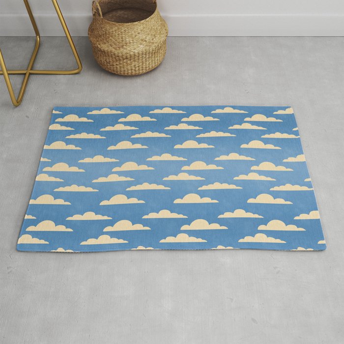 cartoony clouds Rug Gallery Image 1