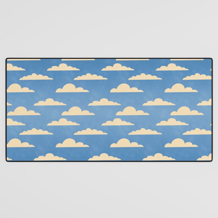 cartoony clouds Desk Mat Gallery Image 3