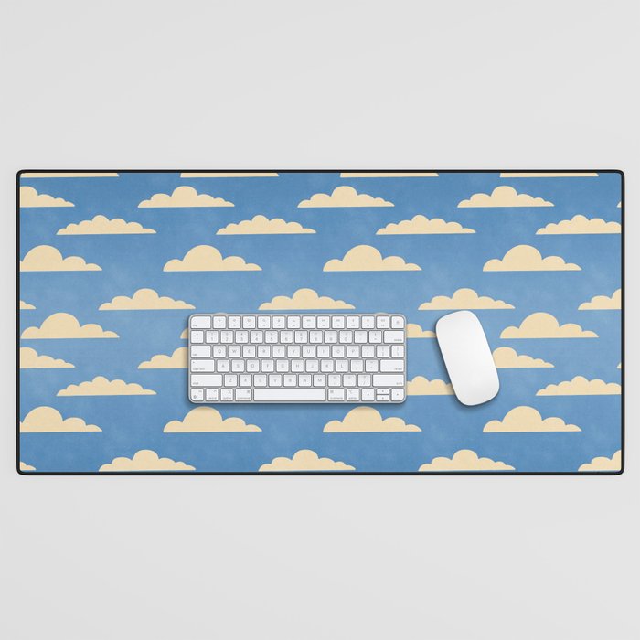 cartoony clouds Desk Mat Gallery Image 1
