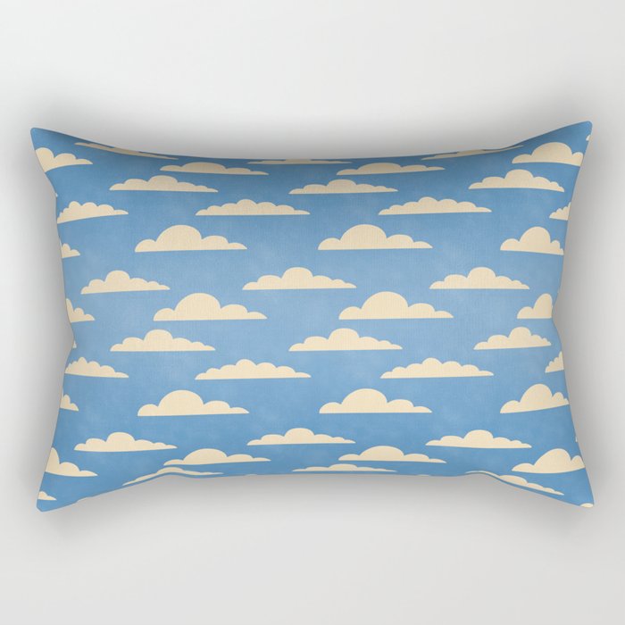cartoony clouds Rectangular Pillow Gallery Image 2
